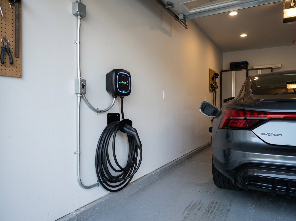 Level 2 EV Charger Installed in Garage Post Falls ID
